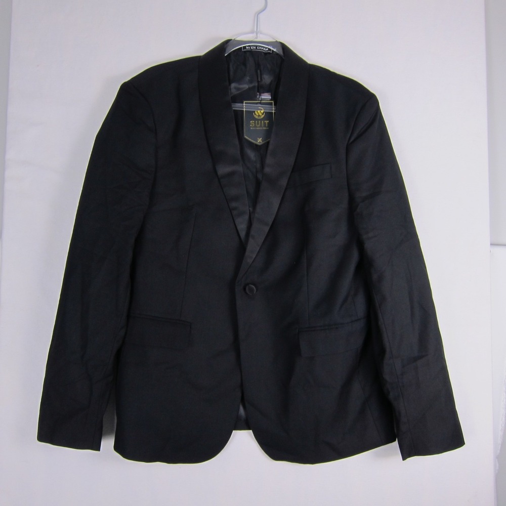 NWT Ween Charm Tuxedo Black Single Breasted Two Button Jacket Blazer Medium